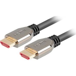Kabel Lanberg HDMI - HDMI 1.8m srebrny (CA-HDMI-30CU-0018-BK)