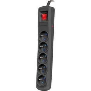 Listwa zasilająca Natec Bercy 400 przeciwprzepięciowa 5 gniazd 1.5 m czarna (NSP-1713)