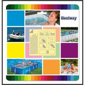Bestway Zestaw naprawczy łatki samoprzylepne 6.5x6.5cm 10 szt. (62091)