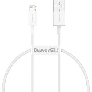 Kabel USB Baseus USB-A - Lightning 0.25 m Biały (CALYS-02)