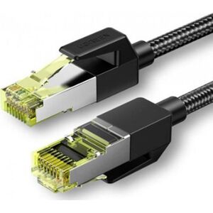 Ugreen UGREEN NW150 Kabel sieciowy w oplocie, Ethernet RJ45, Cat.7, F/FTP, 1m (czarny)