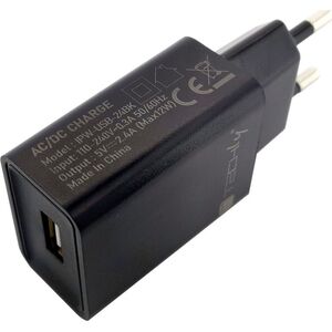 Ładowarka Techly 1x USB-A 2.4 A (IPW-USB-24BK)