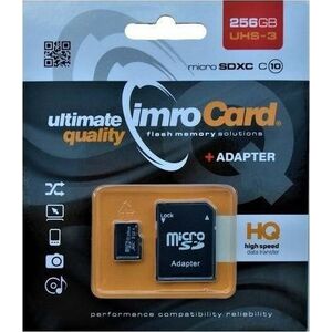 Karta Imro MicroSDXC 256 GB Class 10 UHS-I/U3  (2_409499)