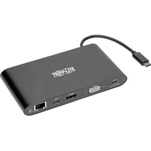 Stacja/replikator Tripp Lite Tripp Lite USB-C Dock, Dual Display - 4K HDMI/mDP, VGA, USB 3.2 Gen 1, USB-A/C Hub, GbE, Memory Card, 100W PD Charging
