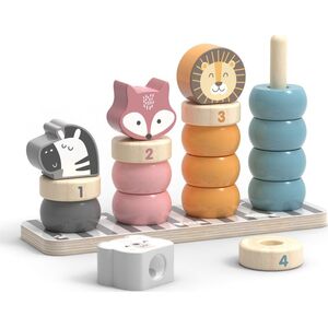 Viga Toys Drewniana Układanka Edukacyjna ze Zwierzątkami VIGA PolarB