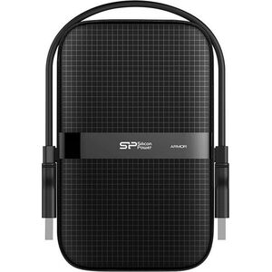 Dysk zewnętrzny HDD Silicon Power Armor A60 5TB Czarno-zielony (SP050TBPHDA60S3A)