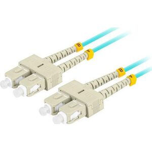 Lanberg PATCHCORD ŚWIATŁOWODOWY MM SC/UPC-SC/UPC DUPLEX 3.0MM OM3 50/125 LSZH 2M AQUA LANBERG