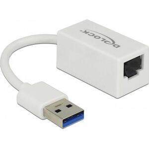 Karta sieciowa Delock DELOCK Adapter SuperSpeed USB-A St > Gigabit LAN komp. Weiß