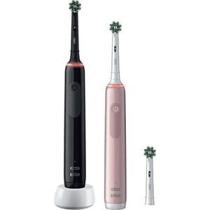 Szczoteczka Oral-B Pro 3 3900 Duo Gift Edition 2 szt. Pink/Black