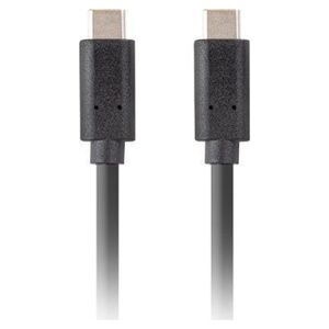 Kabel USB Lanberg USB-C - USB-C 1 m Czarny (CA-CMCM-32CU-0010-BK)