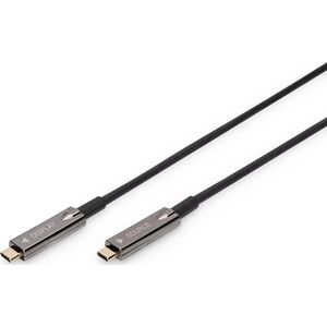 Kabel USB Digitus USB-C - USB-C 15 m Czarny (AK-330160-150-S)