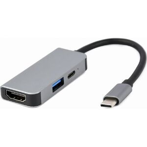 Stacja/replikator Gembird 3w1 USB-C (A-CM-COMBO3-02)
