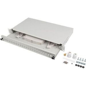 Lanberg Przełącznica światłowodowa Lanberg 24xSC Simplex / 24xLC Duplex RACK 19" 1U Szara + akcesoria