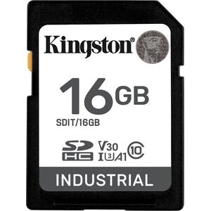 Karta Kingston Industrial SDHC 16 GB UHS-I/U3 A1 V30 (SDIT/16GB)