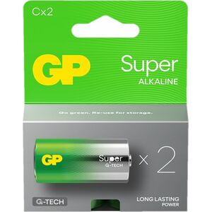 GP Recyko Bateria alkaliczna C / LR14 GP Super Alkaline G-TECH - 2 sztuki