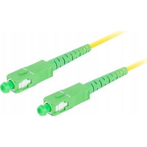 Lanberg Patchcord światłowodowy Lanberg SM SC/APC-SC/APC SIMPLEX 3.0MM LSZH G657A1 5m żółty
