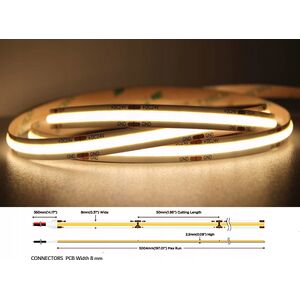 Taśma LED MW Lighting TAŚMA LED LED-COB-24V/8W-WW/5M - 3000&nbsp|K MW Lighting