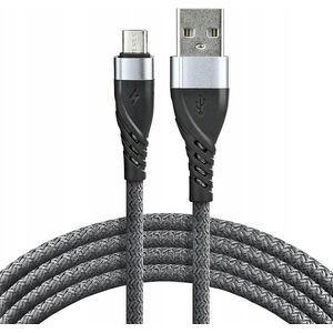 Kabel USB EverActive USB-A - microUSB 2 m Szary (CBB-2MG)