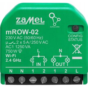 Zamel Supla - odbiornik 2-kanałowy Wi-Fi z monitorem energii mROW-02