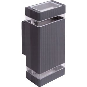 Kinkiet ECOLIGHT2 Eco Light OE-3S EC79035 kinkiet zewnętrzny lampa ścienna ogrodowa IP54 2X35W GU10 230V antracyt