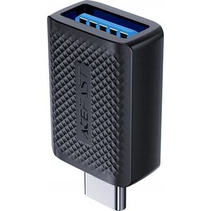 Προσαρμογέας Acefast USB Προσαρμογέας Acefast J1 USB-A 3.0 (Γυναίκα) σε USB-C 3.0 (Άνδρας) 5Gb/s - Μαύρο 14206912 6974316282990