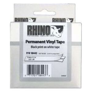 Dymo taśma RHINO 18443 (black on white)
