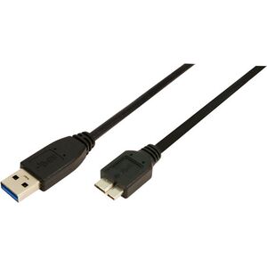 Kabel USB LogiLink USB-A - micro-B 1 m Czarny (CU0026)