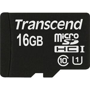 Karta Transcend Premium MicroSDHC 16 GB Class 10 UHS-I/U1  (TS16GUSDCU1)