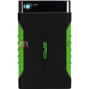 Dysk zewnętrzny HDD Silicon Power Armor A15 1TB Czarno-zielony (SP010TBPHDA15S3K)