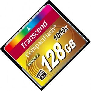 Karta Transcend 1000x Compact Flash 128 GB  (TS128GCF1000)