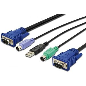 Digitus Kable KVM, 1.8m, Czarny (DS-19231)