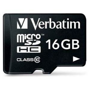 Karta Verbatim Premium MicroSDHC 16 GB Class 10 UHS-I/U1  (44082)