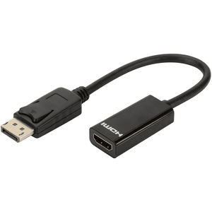 Adapter AV Digitus DisplayPort - HDMI czarny (AK-340400-001-S)