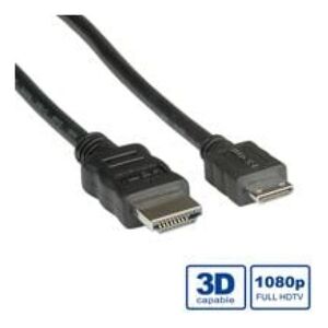 Kabel Roline 2m czarny (11.04.5580)