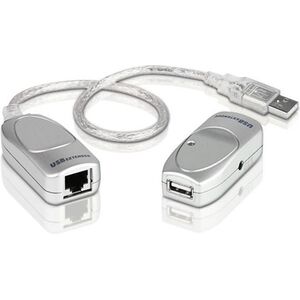 Adapter USB Aten USB - RJ45 Srebrny  (UCE60-AT)