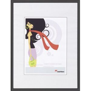 Ramka Walther New Lifestyle, 21x29,7, A4, plastikowa, czarna (KV130B)
