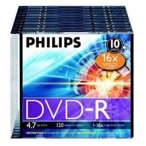 Philips DVD-R 4.7 GB 16x 10 sztuk (JAB-2793756)