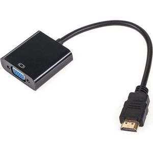 Adapter AV LechPol D-Sub (VGA) Mini - HDMI czarny (KOM0842)