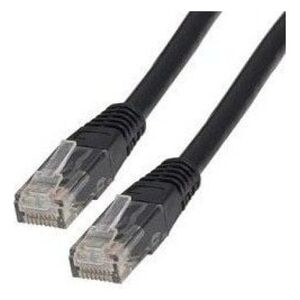 Lynx CS Patchcord, Cat5E, UTP, 0.25m, czarny (PK-UTP5E-0025-BLK)