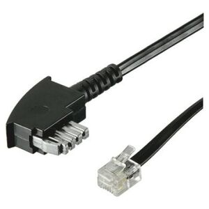Kabel telefoniczny TAE-N -> RJ11 6m, czarny