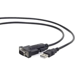 Kabel USB Gembird USB-A - 1.5 m Czarny (UAS-DB9M-02)