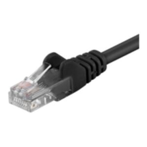 MicroConnect Patchcord U/UTP CAT5e, 25m, czarny (UTP525S)