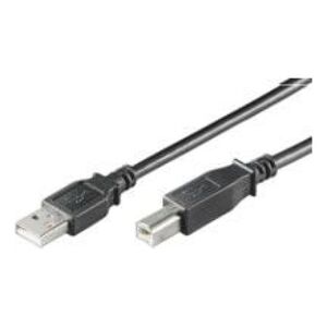 Kabel USB MicroConnect USB-A - USB-B 3 m Czarny (USBAB3B)