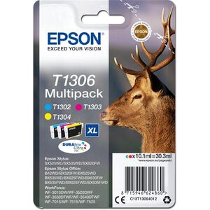 Tusz Epson Tusz T1306 zestaw CMY (T1302+T1303+T1304) (C13T13064012)