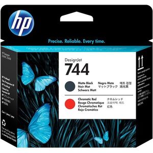 Tusz HP Ink/744 Matte Czarny+Czerwony Printhead (F9J88A)