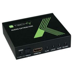 System przekazu sygnału AV Techly HDMI - Toslink czarny (025756)