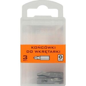 EPM Końcówki do wkrętarki PH2 25mm 3szt. E-400-0372