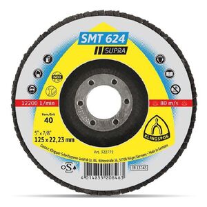 Klingspor Ściernica talerzowa listkowa SMT624 SUPRA 125mm granulacja 80 - 322775