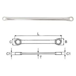 Jonnesway Klucz oczkowy dwustronny 10 x 11mm (W611011)