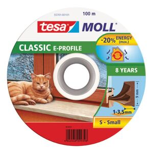 Tesa Uszczelka gumowa 9mm profil E brąz 100m (5570101)